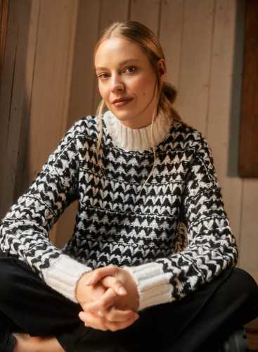 Светр Z-SW-4257 BLACK_WHITE