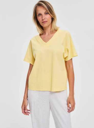 Футболка лакоста L-TS-4699 YELLOW