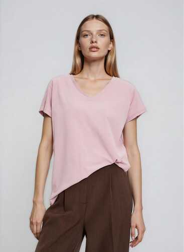 Футболка L-TS-4951 DUSTY PINK