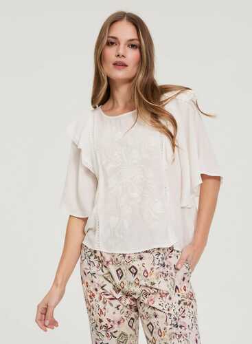 Блузка L-KO-4924 OFF WHITE