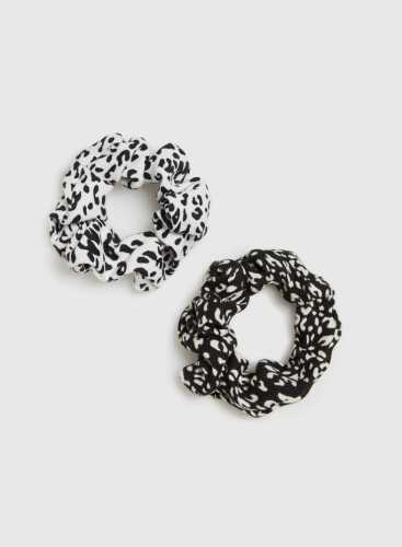 Резинка для волосся 2 шт L-FR-4604 BLACK_WHITE