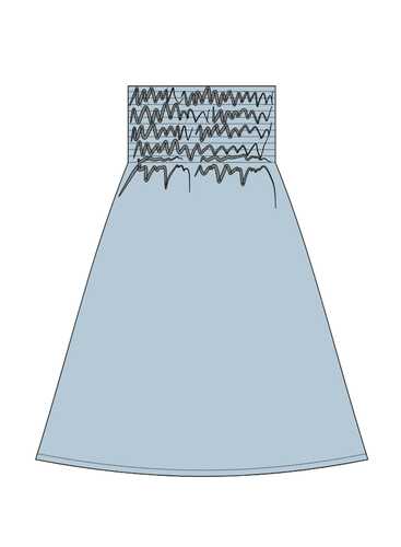 Спідниця L-SC-4909 L.BLUE