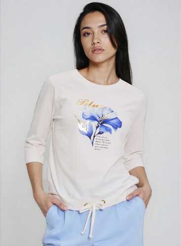 Лонгслів L-TS-4906 OFF WHITE