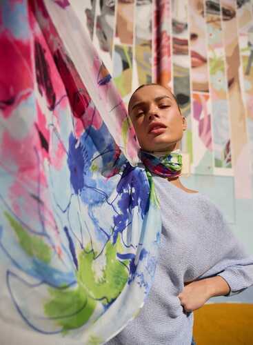 Шарф L-SZ-4905 BLUE