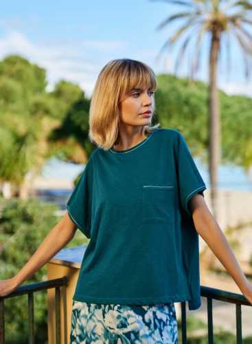 Футболка L-TS-4693 D.GREEN