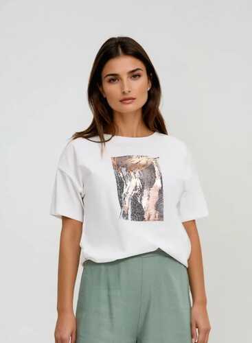 Футболка L-TS-4749 OFF WHITE