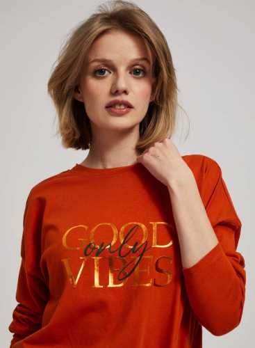 Футболка довгий рукав Z-TS-4205 D.ORANGE