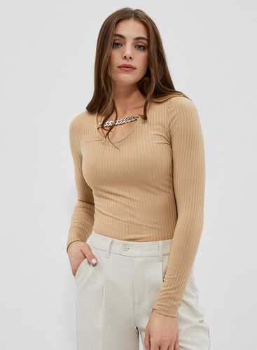 Лонгслів L-TS-4055 D.BEIGE