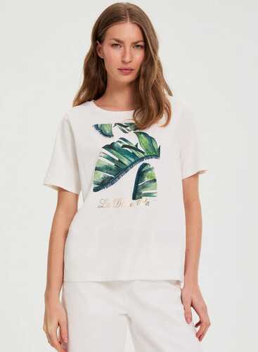 Футболка L-TS-4945 OFF WHITE