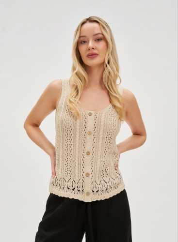 Топ в'язаний L-TS-4730 L.BEIGE