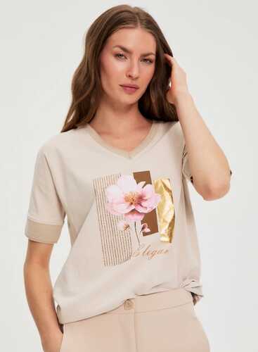 Футболка L-TS-4912 L.BEIGE