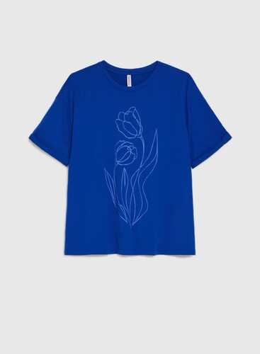 Футболка L-TS-4966 D.BLUE