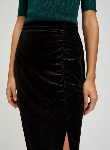Спідниця велюр Z-SC-4215 BLACK