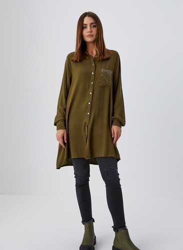 Блузка Z-KO-3622 D.OLIVE