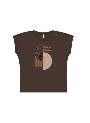 Футболка L-TS-4994 D.BROWN