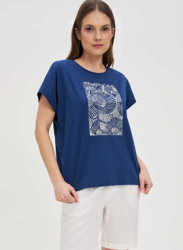 Футболка L-TS-4746 D.BLUE