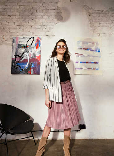 Спідниця  L-SC-3417 D.PINK