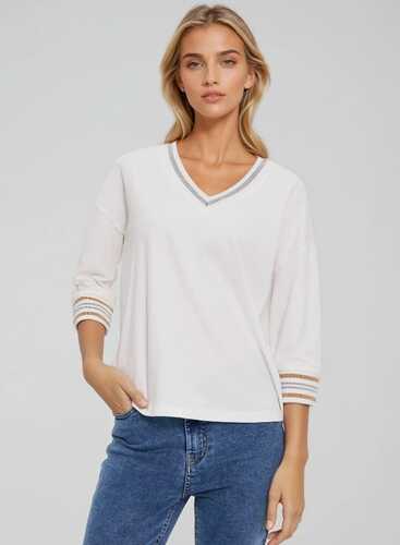 Лонгслів L-TS-4934 OFF WHITE