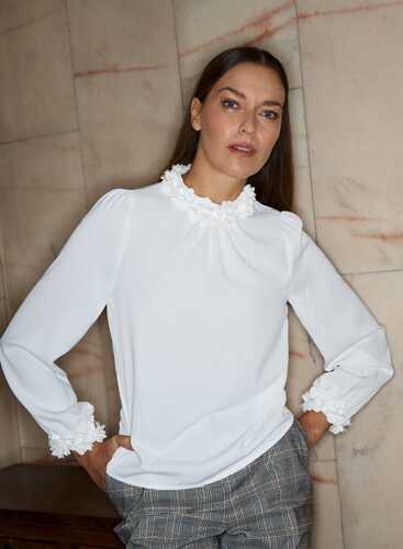 Блузка L-KO-4900 OFF WHITE