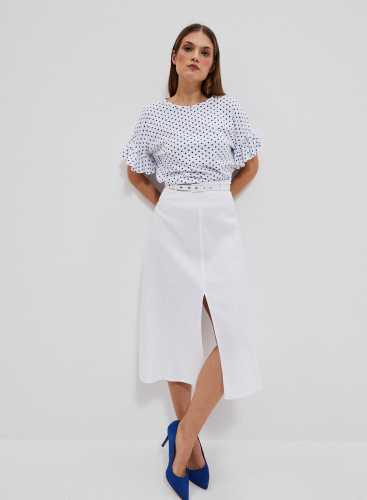 Спідниця L-SC-4020 WHITE льон