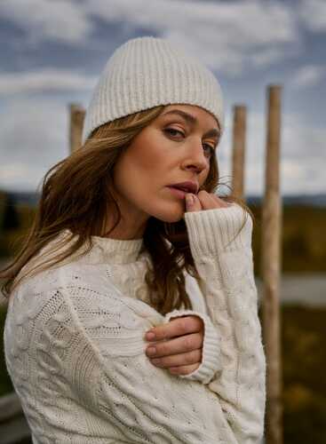 Шапка Z-CZ-4813 OFF WHITE MEL